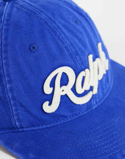 Polo Ralph Lauren script logo baseball cap in washed navy, 3 of 3