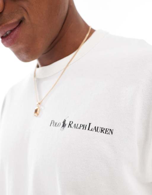 Polo Ralph Lauren script logo heavyweight t-shirt classic oversized fit in cream, 2 of 4