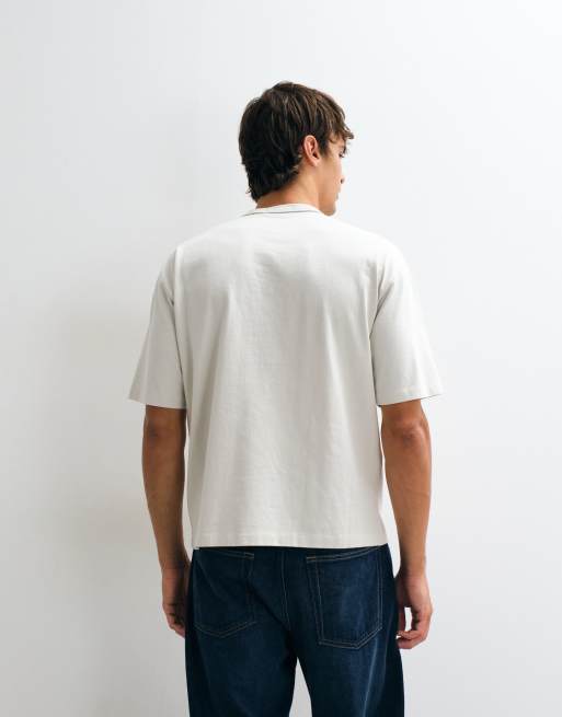 Polo Ralph Lauren script logo heavyweight t-shirt in off white, 3 of 5