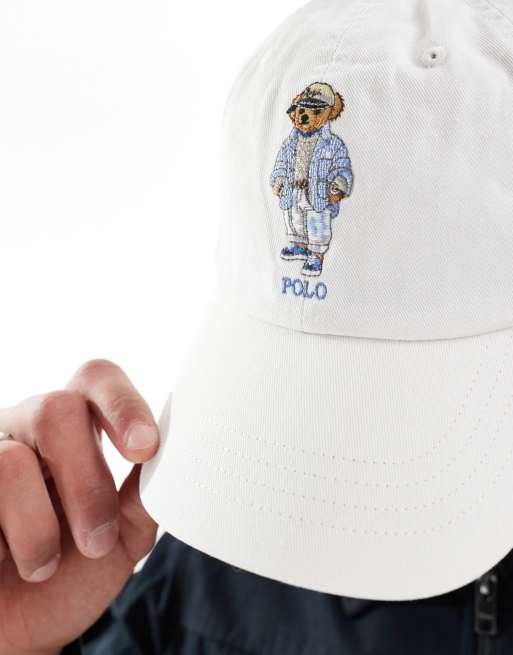 Polo Ralph Lauren sea clubhouse bear logo twill baseball cap in