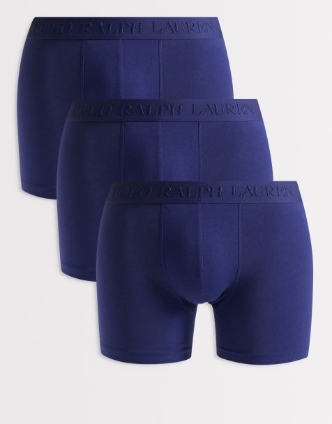 Polo Ralph Lauren - Set van 3 boxershorts in marineblauw - view 1