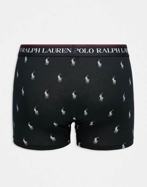 Polo Ralph Lauren - Set van 3 boxershorts in zwart multi, 2 van 3