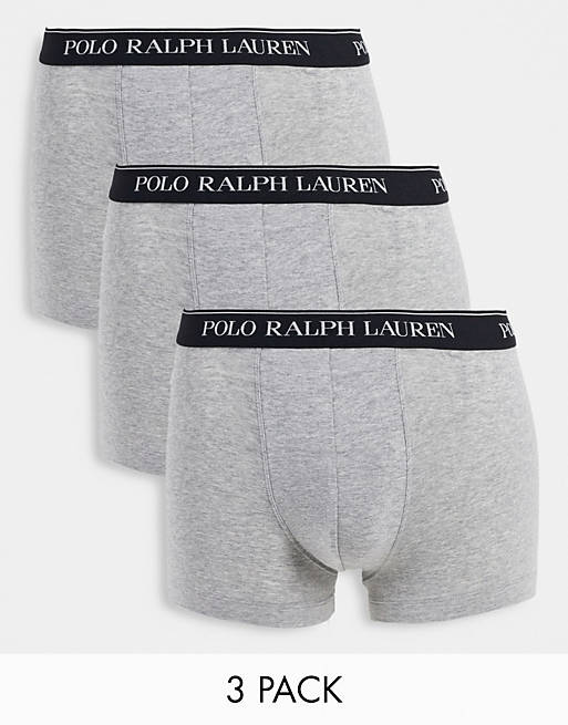 Polo Ralph Lauren - Set van 3 boxershorts met logo in grijs