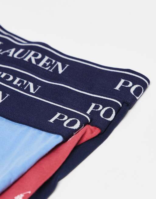 Polo Ralph Lauren - Set van 3 boxershorts met logo op de tailleband in multi, 2 van 3