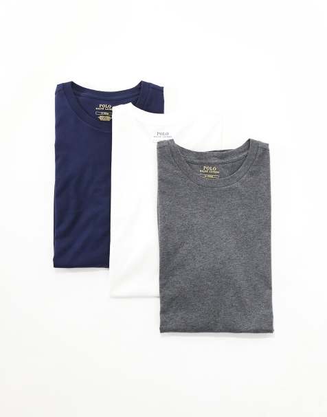 Polo Ralph Lauren - Set van 3 lounge T-shirts in wit - view 1
