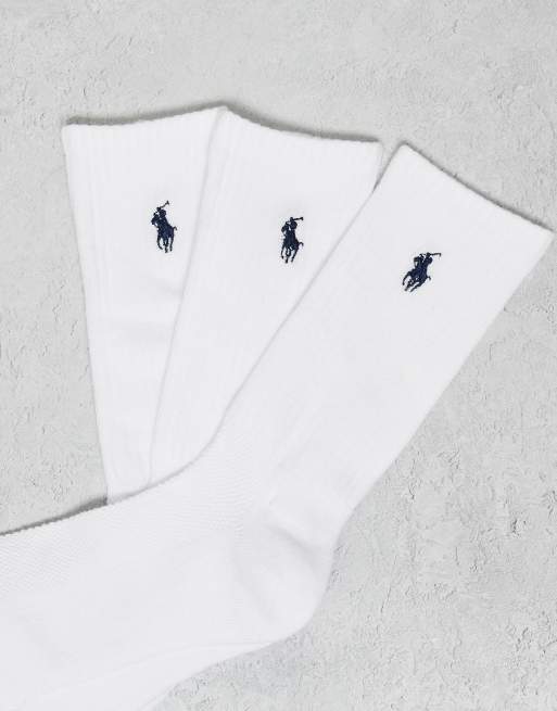 Polo Ralph Lauren - Set van 3 paar enkelsokken in wit, 2 van 3