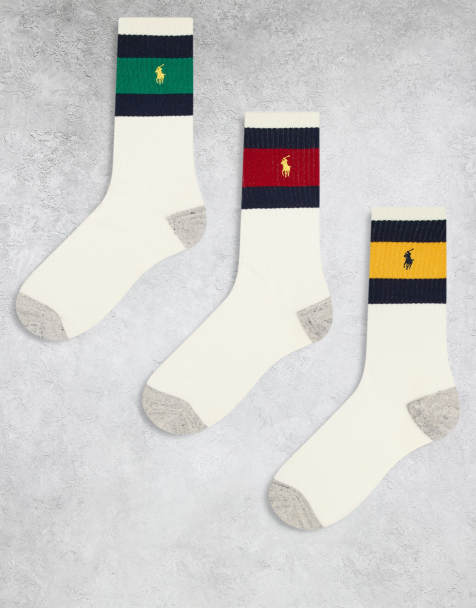 Polo Ralph Lauren - Set van 3 paar sokken met icoonlogo's in multi - view 1