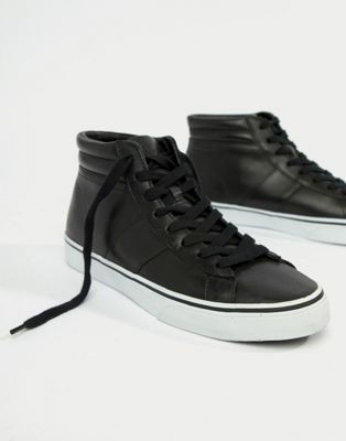 black polo high top shoes
