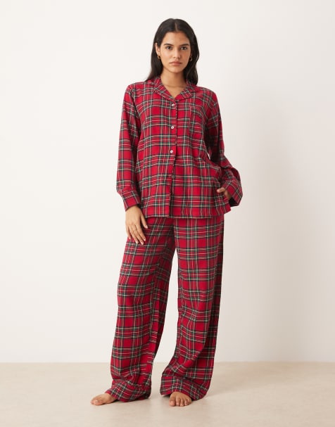 Polo Ralph Lauren Shirt and botton pyjama set in stuart plaid - view 1