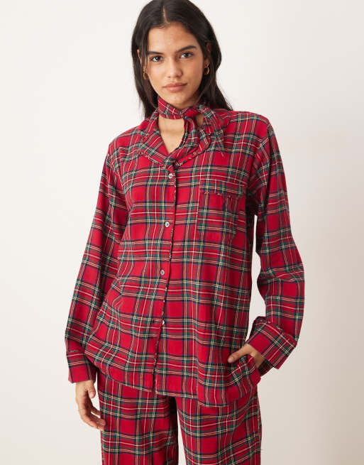 Polo Ralph Lauren Shirt and botton pyjama set in stuart plaid, 2 of 4