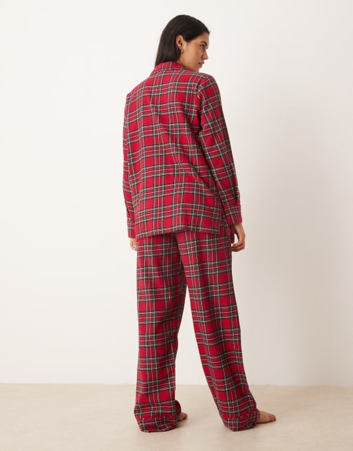 Polo Ralph Lauren Shirt and botton pyjama set in stuart plaid, 3 of 4