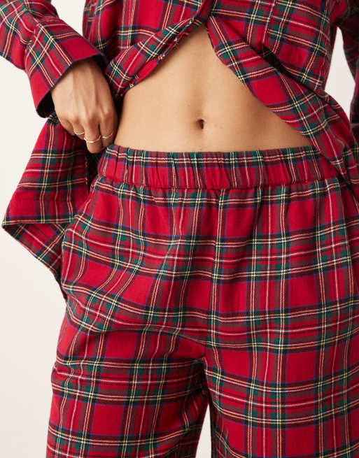Polo Ralph Lauren Shirt and botton pyjama set in stuart plaid, 4 of 4