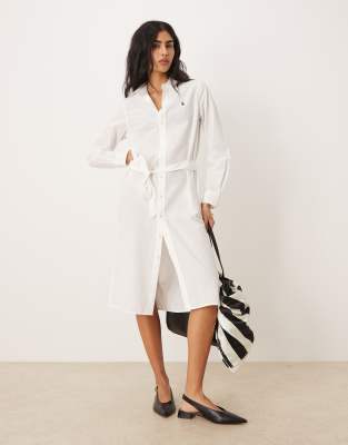 Polo Ralph Lauren Women's White Shirt Dress In
