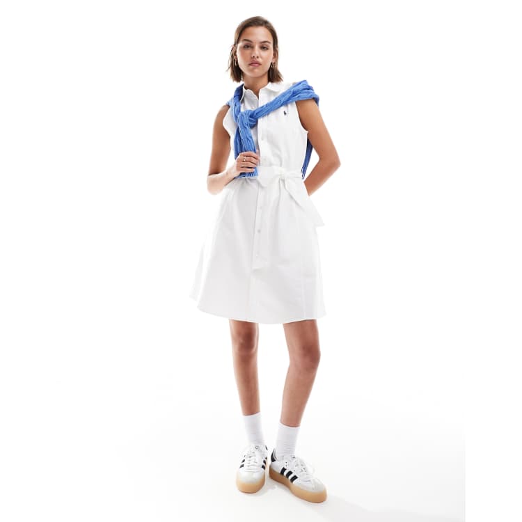【送料&関税込】Polo Ralph Lauren Logo Mini Dress Ralph Lauren Childrenswear Girl's Logo Embroidered Drop
