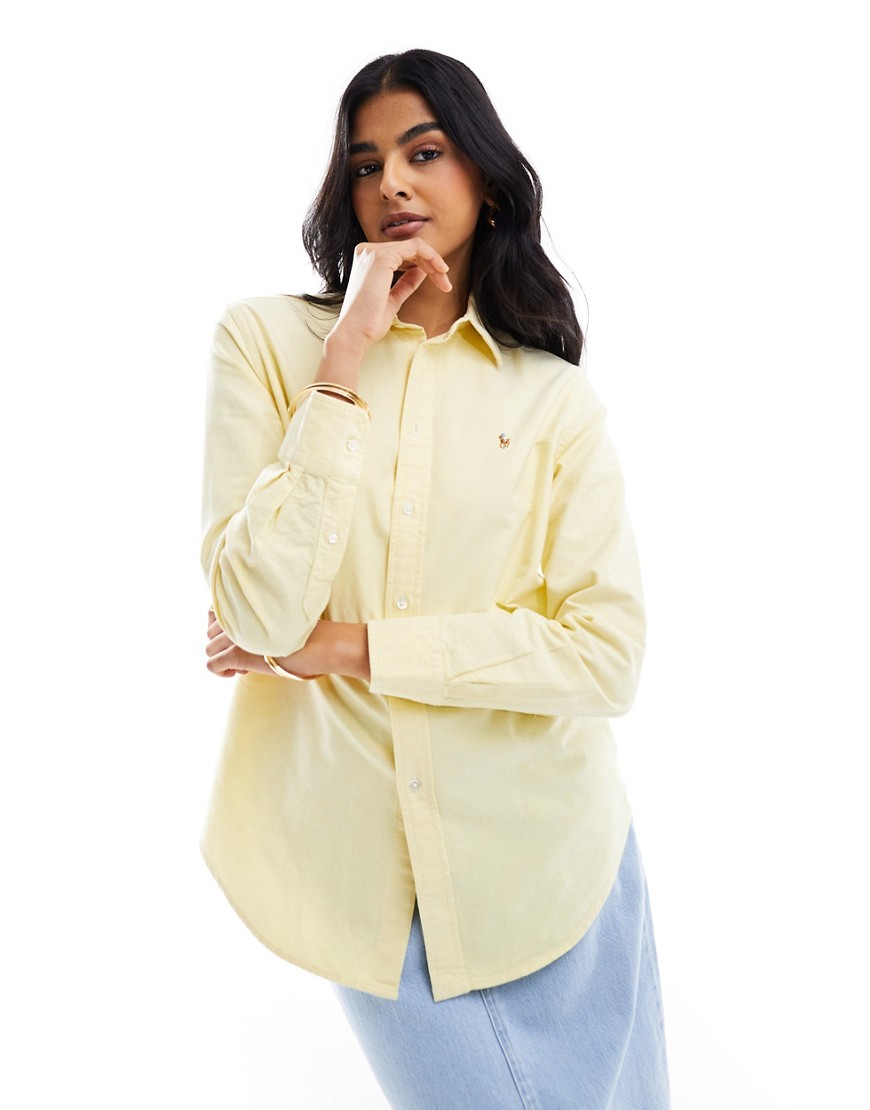Polo Ralph Lauren shirt with logo in yellow