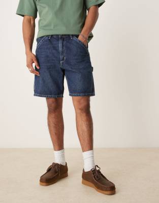 Polo Ralph Lauren - Short charpentier droit en denim - Délavage moyen-Bleu