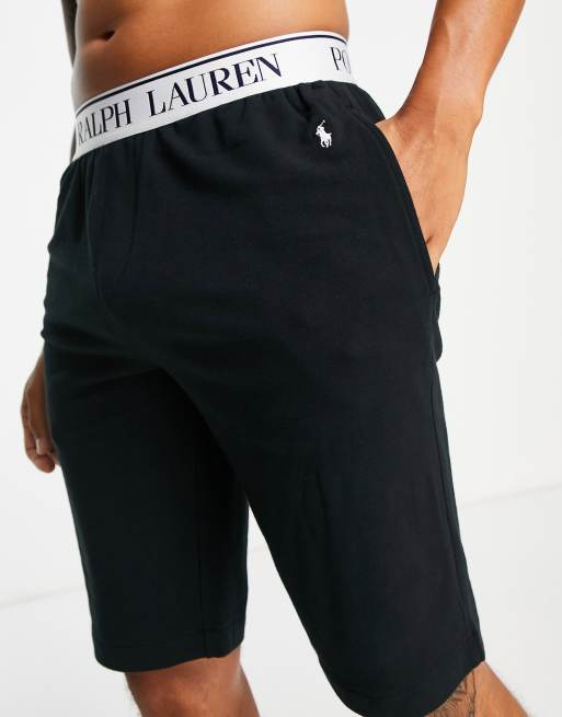 Polo Ralph Lauren Short de confort avec ceinture logo Noir