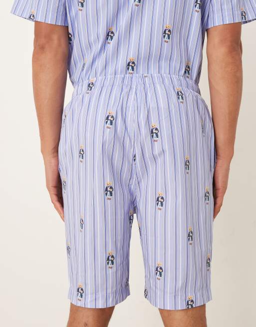 Polo Ralph Lauren - Short de pyjama rayé à imprimé oursons - Bleu, 5 de 5