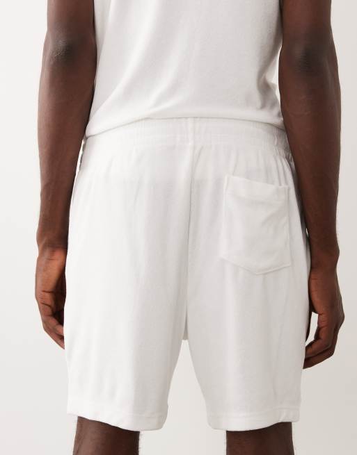 Polo Ralph Lauren - Short d'ensemble en tissu éponge à logo emblématique - Blanc, 4 de 5