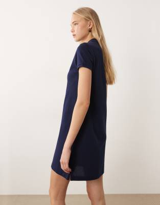 polo ralph lauren hunter navy short sleeve day dress Hampton Short Sleeve Day Dress by Polo Ralph Lauren