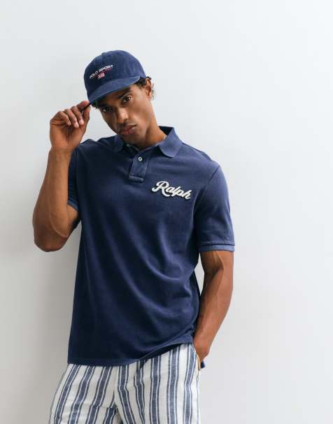 Polo Ralph Lauren short sleeve classic polo shirt in dark blue - view 1