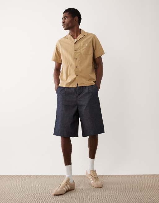 Polo Ralph Lauren short sleeve cotton shirt in tan, 2 of 5