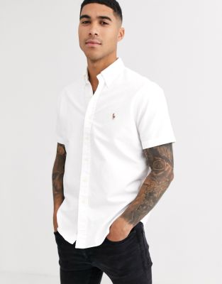 short sleeve button up polo ralph lauren