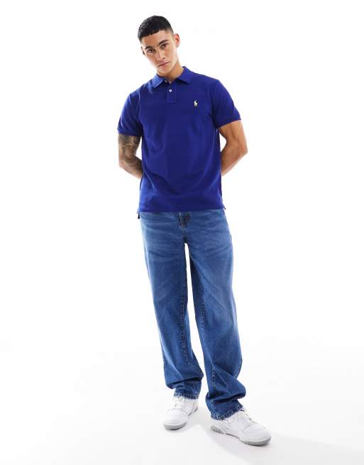 Polo Ralph Lauren short sleeve polo in royal blue, 3 of 4