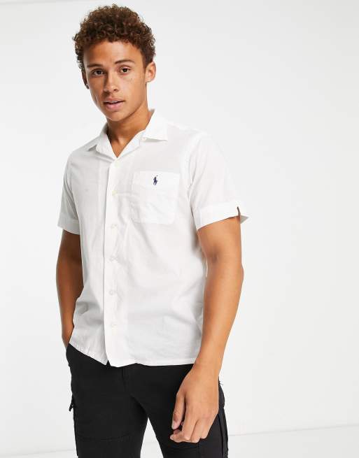 Polo Ralph Lauren short sleeve shirt classic with pony logo in white