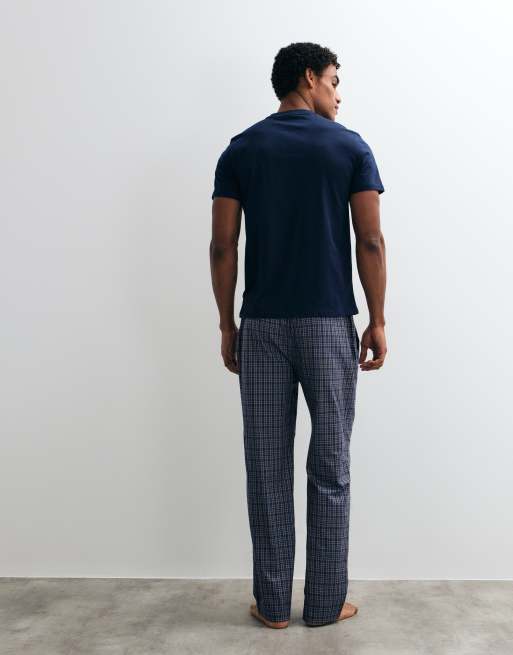 Polo Ralph Lauren short sleeve sleep set in navy and brown, 4 of 4