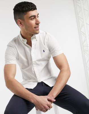 slim fit seersucker shirt