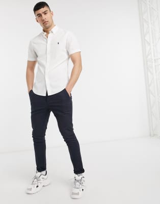 slim fit seersucker shirt