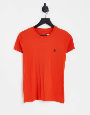 POLO RALPH LAUREN SHORT SLEEVE T-SHIRT IN RED-ORANGE