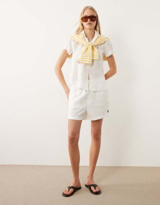 Polo Ralph Lauren - Short tissé à cordon de serrage - Blanc, 2 de 5
