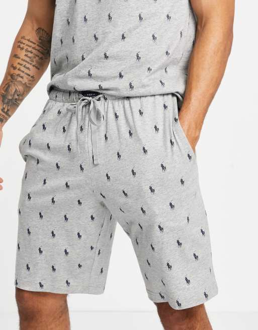 Mens polo shorts 2025 with horses all over