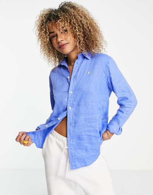 Polo Ralph Lauren – Skjorta i Chambray-tyg med logga