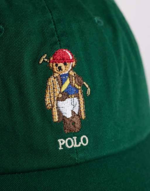 Polo Ralph Lauren – Skogsgrön baseballkeps med broderad björn, 3 av 3
