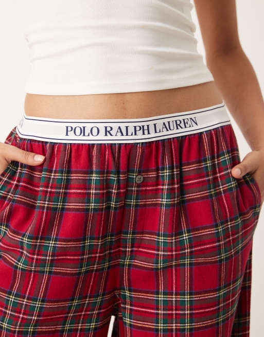Polo Ralph Lauren Sleep pant in stuart plaid - RED, 3 of 4