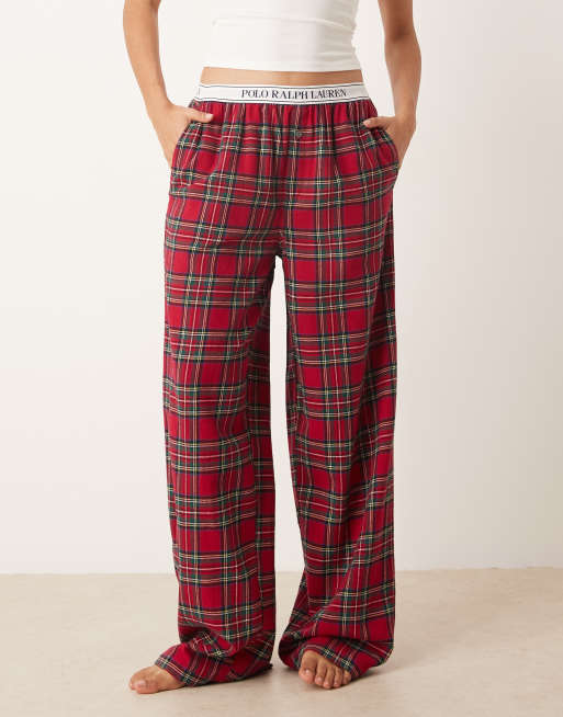 Polo Ralph Lauren Sleep pant in stuart plaid - RED, 4 of 4