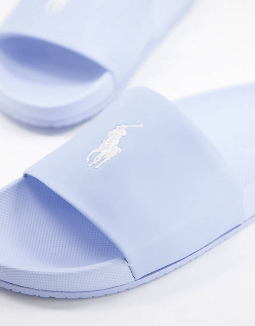 Polo Ralph Lauren slider in blue with pony logo