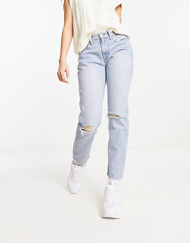 Polo Ralph Lauren - slim boyfriend distressed jeans in light wash