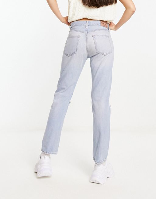 Polo Ralph Lauren slim boyfriend distressed jeans in light wash | ASOS