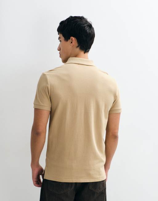 Polo Ralph Lauren slim custom knit short sleeve in khaki, 4 of 5