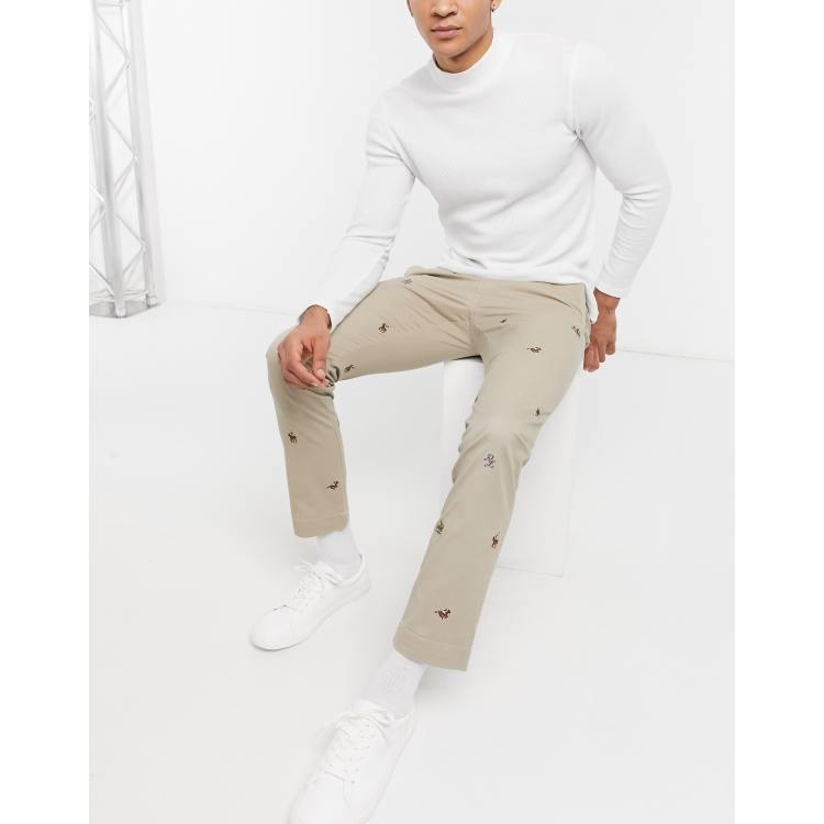 Polo embroidered outlet chino