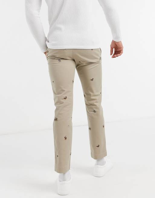 Polo Ralph Lauren Stretch Slim Fit Embroidered Pant - Chinos 