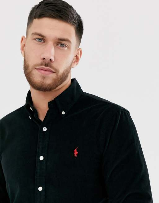 Ralph lauren store black corduroy shirt