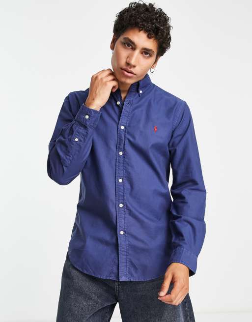 Ralph lauren navy store oxford shirt