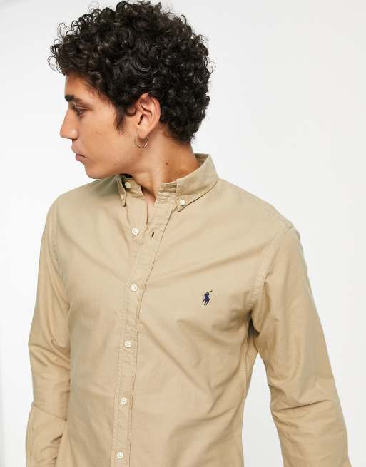 Ralph lauren tan store shirt