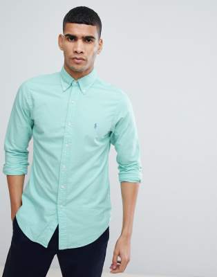 light green ralph lauren shirt