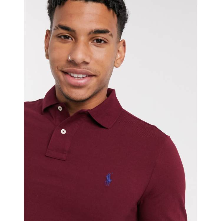 Burgundy ralph shop lauren t shirt